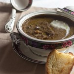 zuppa lenticchie e tartufo con cavolfiore